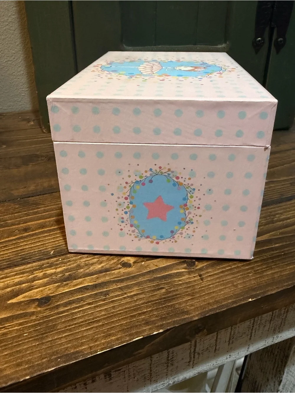 Kids Pink Polka Dot Musical Jewelry Box with Ballerina by DJECO - works